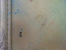 Charger l&#39;image dans la galerie, Matt Dixon M-ONE Blue Macaw - Signed painting on wood and vintage frame
