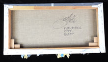Charger l&#39;image dans la galerie, JEFF GILLETTE Futuristic City Dump - signed painting on canvas
