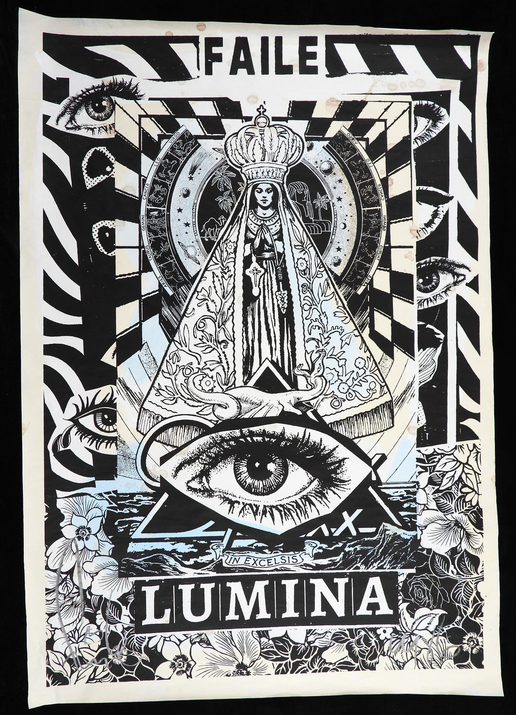 FAILE Lumina Street Print - signed screenprint