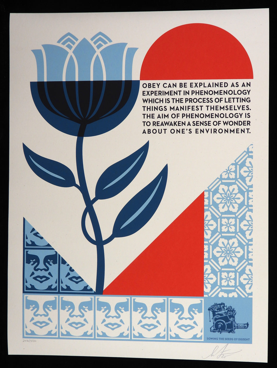 SHEPARD FAIREY Phenomenology In Bloom 2025 - Signed Screenprint