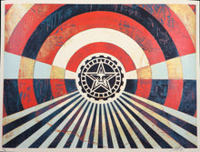Load image into Gallery viewer, SHEPARD FAIREY Tunnel Vision version 2 Alternate Gold 2018 - Signed Screenprint
