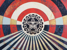 Load image into Gallery viewer, SHEPARD FAIREY Tunnel Vision version 2 Alternate Gold 2018 - Signed Screenprint
