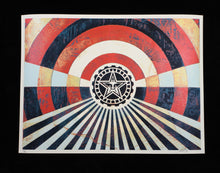 Load image into Gallery viewer, SHEPARD FAIREY Tunnel Vision version 2 Alternate Gold 2018 - Signed Screenprint
