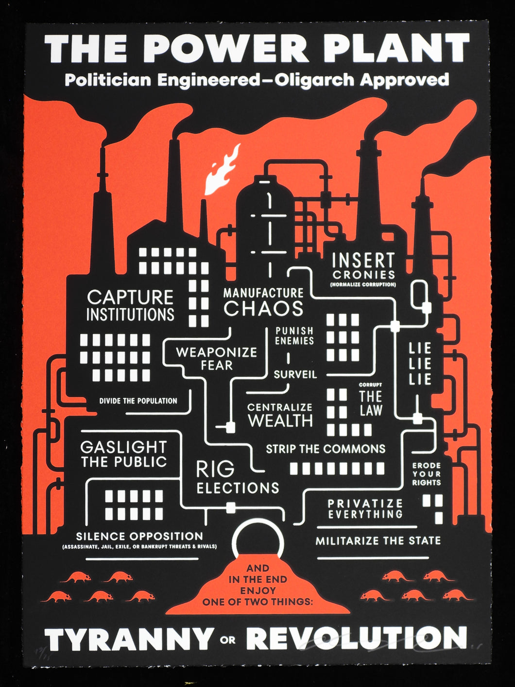 CLEON PETERSON The Power Plant - Signed screenprint