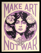 Load image into Gallery viewer, SHEPARD FAIREY Make Art Not War (Painting) Cream 2025 - Signed Screenprint
