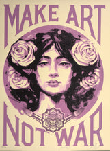 Load image into Gallery viewer, SHEPARD FAIREY Make Art Not War (Painting) Cream 2025 - Signed Screenprint
