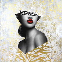 Charger l'image dans la galerie, HUSH Le Buste 1 AP - screenprint with 24ct Goldleaf
