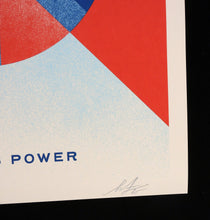 Charger l'image dans la galerie, SHEPARD FAIREY Peace Is Power Blue 2025 - Signed Screenprint
