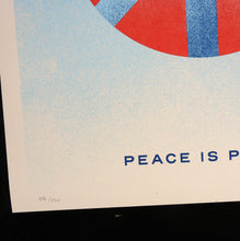 Charger l'image dans la galerie, SHEPARD FAIREY Peace Is Power Blue 2025 - Signed Screenprint
