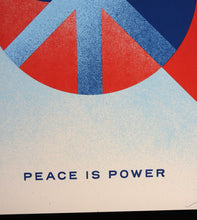Charger l'image dans la galerie, SHEPARD FAIREY Peace Is Power Blue 2025 - Signed Screenprint
