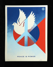 Charger l'image dans la galerie, SHEPARD FAIREY Peace Is Power Cream 2025 - Signed Screenprint
