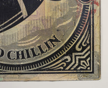 Charger l'image dans la galerie, SHEPARD FAIREY Cold Chillin HPM 2007 - Signed HPM collage and Screenprint
