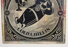 Charger l'image dans la galerie, SHEPARD FAIREY Cold Chillin HPM 2007 - Signed HPM collage and Screenprint
