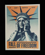 Charger l'image dans la galerie, SHEPARD FAIREY Fall Of Freedom - It Can't Happen Here 2026 - Signed Offset Lithograph
