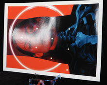 Charger l'image dans la galerie, INSANE 51 The Architect - Signed digigraph and screenprint with gold leaf and with 3d glasses
