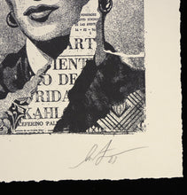 Charger l'image dans la galerie, SHEPARD FAIREY The Woman Who Defeated Pain (Frida Kahlo) - SIGNED Letterpress
