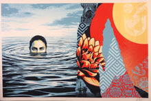 Charger l'image dans la galerie, SHEPARD FAIREY Ominous Ripples 2026 - Signed Large Screenprint
