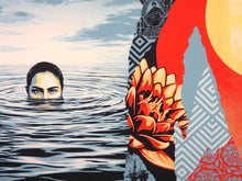 Charger l'image dans la galerie, SHEPARD FAIREY Ominous Ripples 2026 - Signed Large Screenprint
