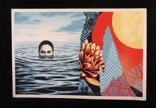 Charger l'image dans la galerie, SHEPARD FAIREY Ominous Ripples 2026 - Signed Large Screenprint

