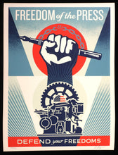 Charger l'image dans la galerie, SHEPARD FAIREY Defend Freedom Of The Press 2026 - Signed Screenprint
