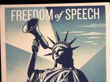 Load image into Gallery viewer, SHEPARD FAIREY Defend Freedom Of Speech 2026 - Signed Screenprint
