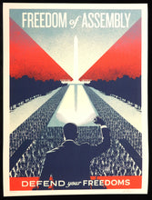Load image into Gallery viewer, SHEPARD FAIREY Defend Freedom Of Assembly 2026 - Signed Screenprint
