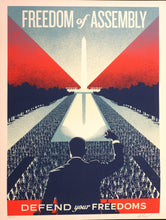 Load image into Gallery viewer, SHEPARD FAIREY Defend Freedom Of Assembly 2026 - Signed Screenprint
