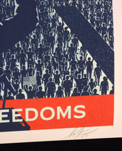Load image into Gallery viewer, SHEPARD FAIREY Defend Freedom Of Assembly 2026 - Signed Screenprint
