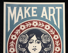 Charger l'image dans la galerie, SHEPARD FAIREY Make Art Not War Blue - Offset Lithograph
