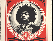 Load image into Gallery viewer, SHEPARD FAIREY Hendrix Fire - SIGNED Letterpress
