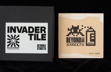 Load image into Gallery viewer, INVADER Black Sunset Tile - sculpture CERAMIQUE
