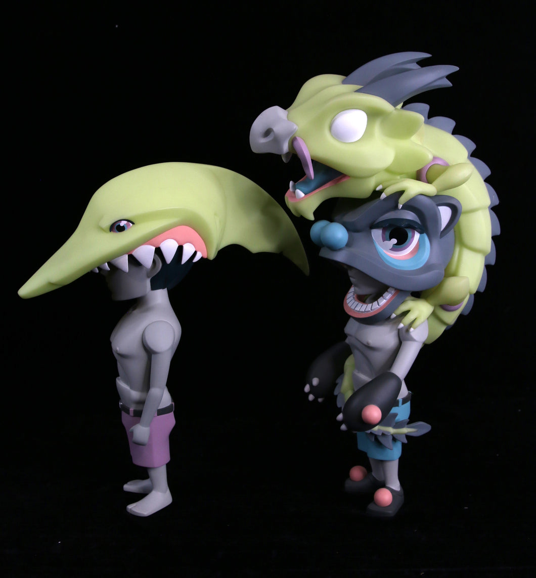 COARSE Jaws And Aura Ignited GID - art toy
