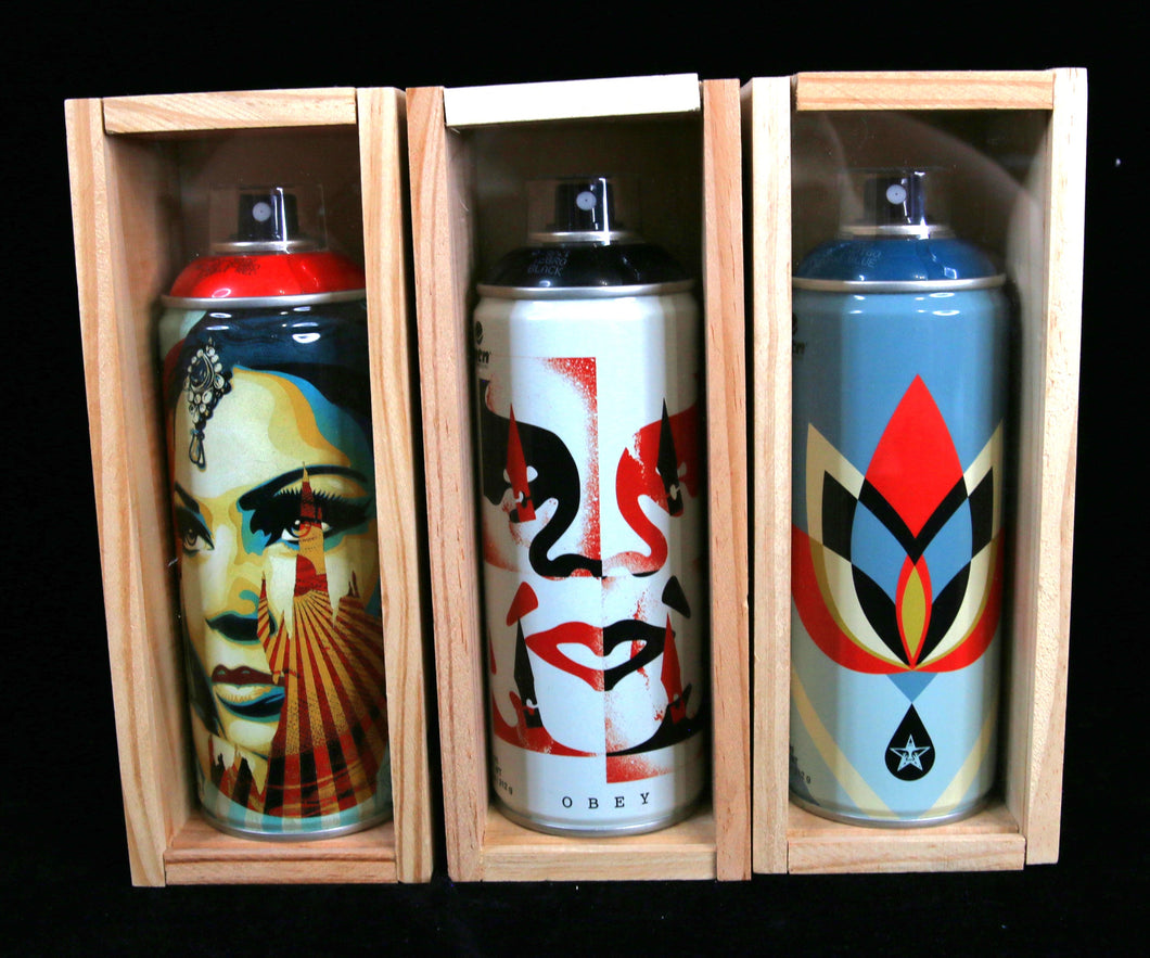 SHEPARD FAIREY Montana Colors Spraycan set - Signed with Box