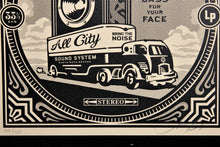 Load image into Gallery viewer, SHEPARD FAIREY Dance Floor Riot 2011 - Bass In Your Face - Screenprint
