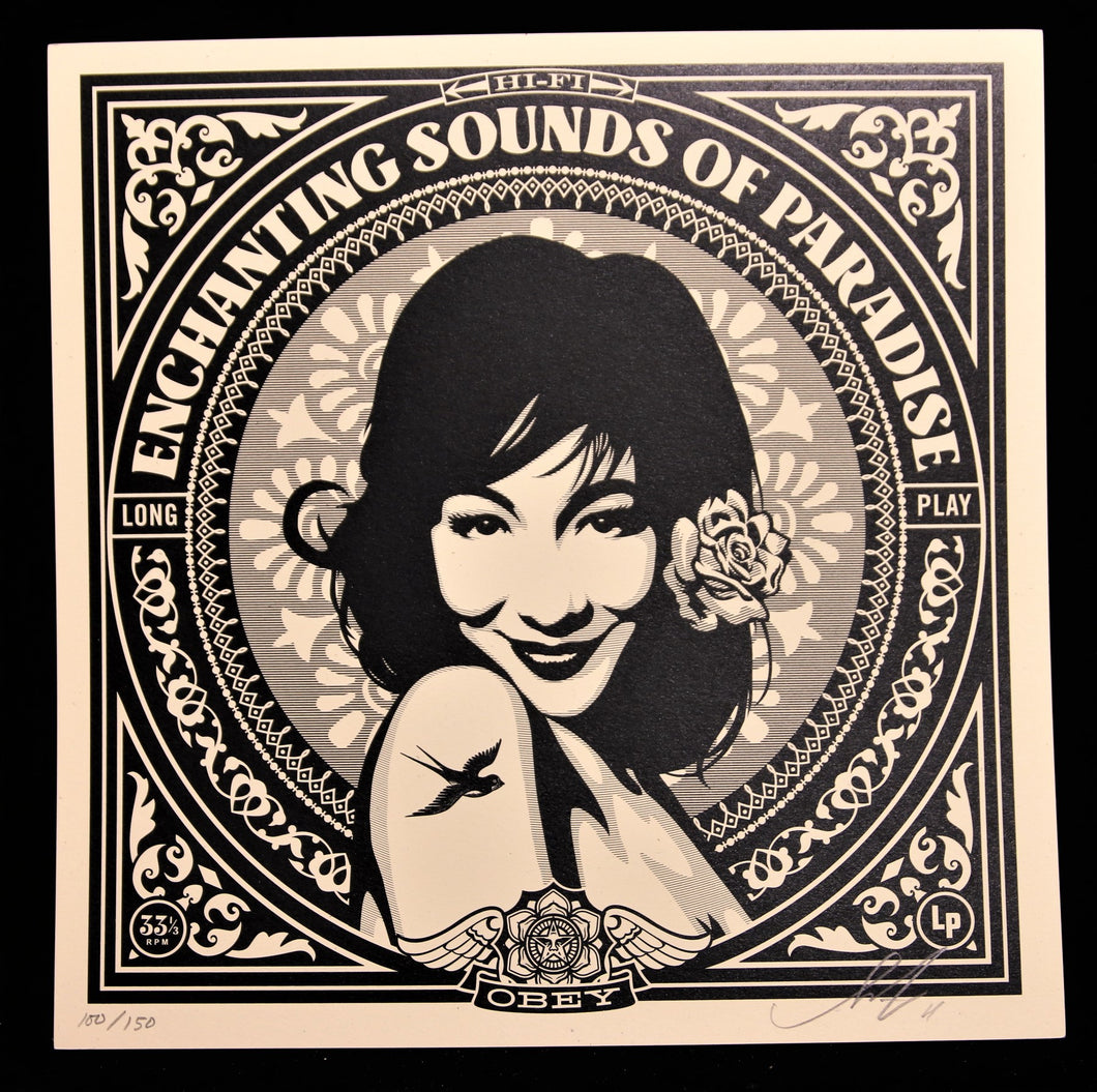SHEPARD FAIREY Dance Floor Riot 2011 - Enchanting Sounds - Signed Screenprint
