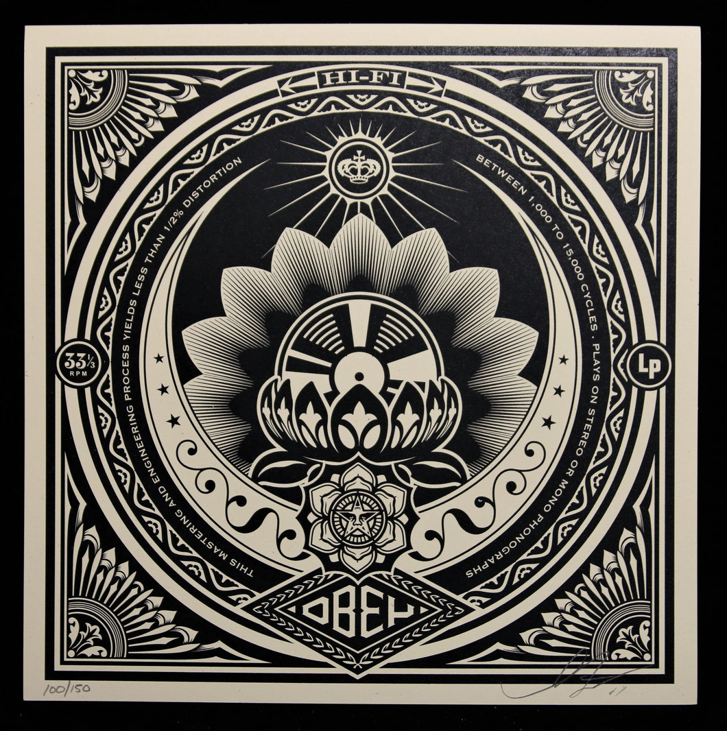 SHEPARD FAIREY Dance Floor Riot 2011 - Lotus - Signed Screenprint