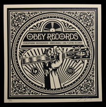 Charger l&#39;image dans la galerie, SHEPARD FAIREY Dance Floor Riot 2011 - Obey Fist Guitar - Screenprint
