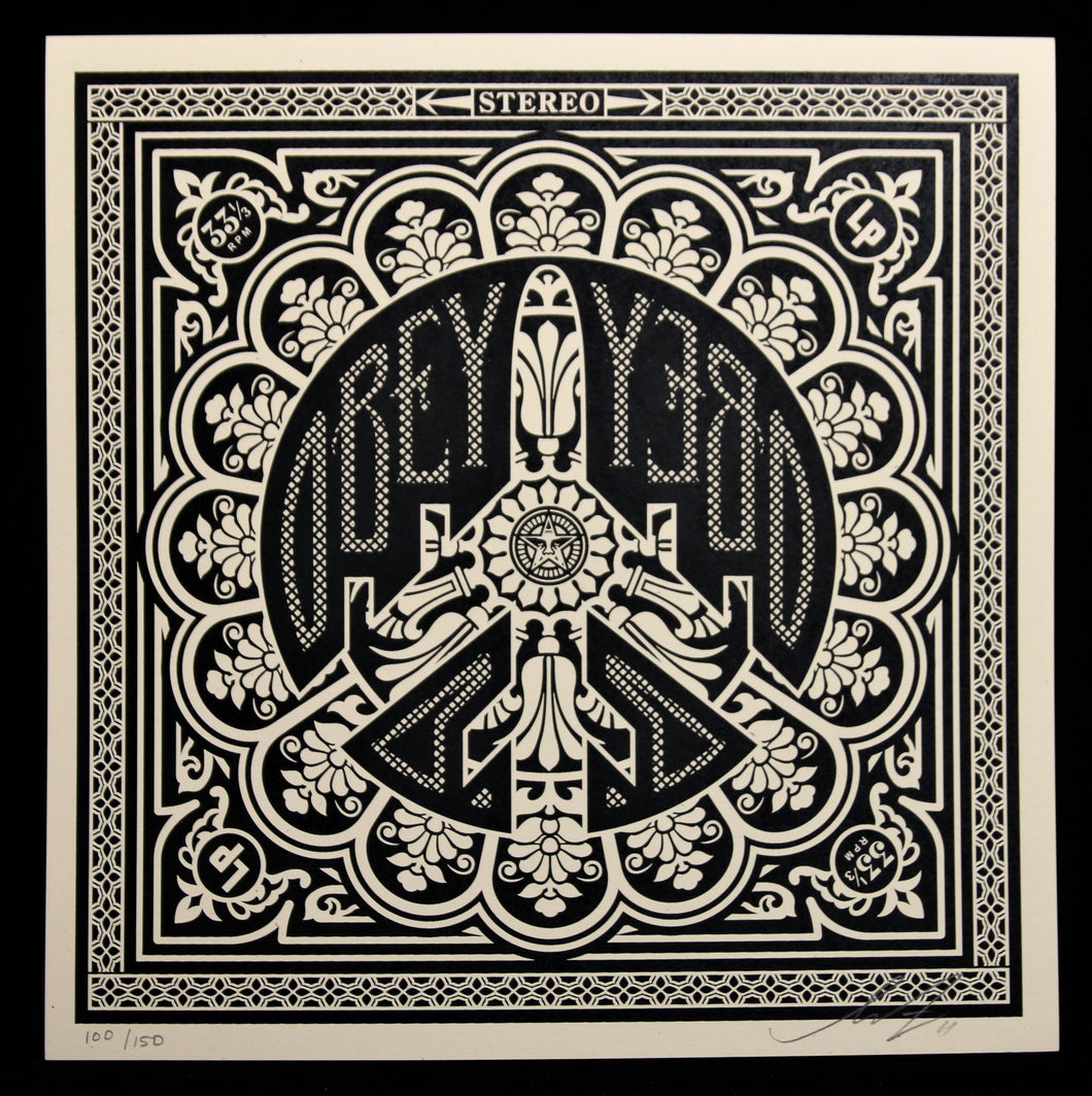 SHEPARD FAIREY Dance Floor Riot 2011 - Peace Bomber - Screenprint