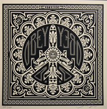 Charger l&#39;image dans la galerie, SHEPARD FAIREY Dance Floor Riot 2011 - Peace Bomber - Screenprint
