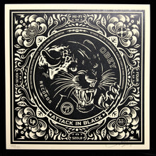 Charger l&#39;image dans la galerie, SHEPARD FAIREY Party At Moontower 2011 - Attack In Black - Signed Screenprint
