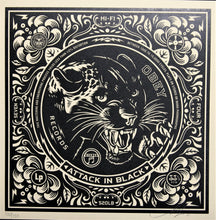 Charger l&#39;image dans la galerie, SHEPARD FAIREY Party At Moontower 2011 - Attack In Black - Signed Screenprint
