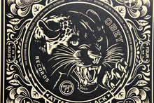 Charger l&#39;image dans la galerie, SHEPARD FAIREY Party At Moontower 2011 - Attack In Black - Signed Screenprint
