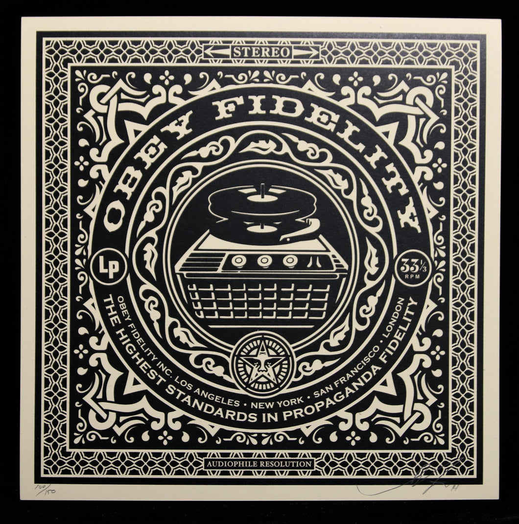 SHEPARD FAIREY Party At Moontower 2011 - Audiophile - Screenprint