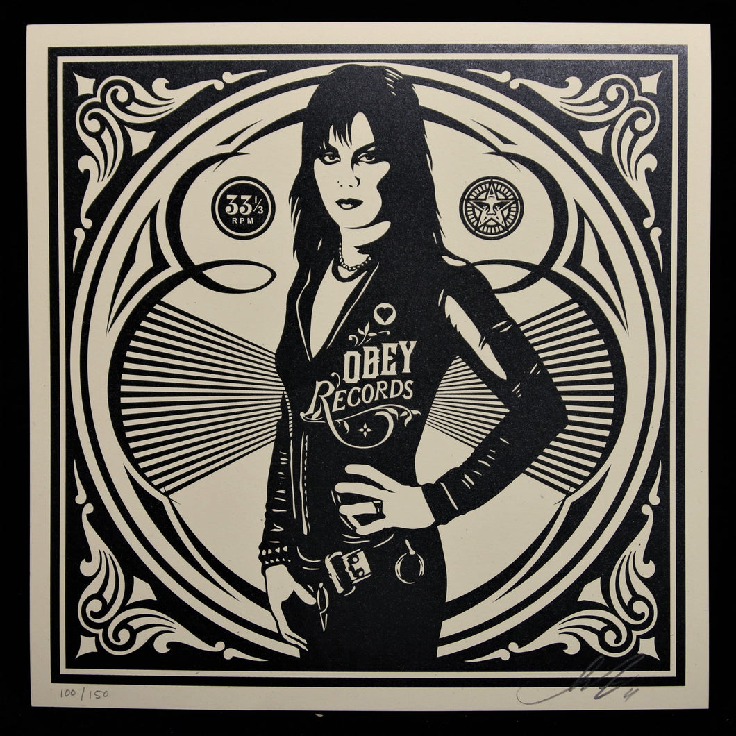 SHEPARD FAIREY Party At Moontower 2011 - Black Heart - Signed Screenprint