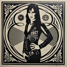 Load image into Gallery viewer, SHEPARD FAIREY Party At Moontower 2011 - Black Heart - Signed Screenprint
