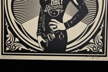 Load image into Gallery viewer, SHEPARD FAIREY Party At Moontower 2011 - Black Heart - Signed Screenprint
