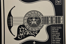 Charger l&#39;image dans la galerie, SHEPARD FAIREY Party At Moontower 2011 - Folk Guitar - Signed Screenprint
