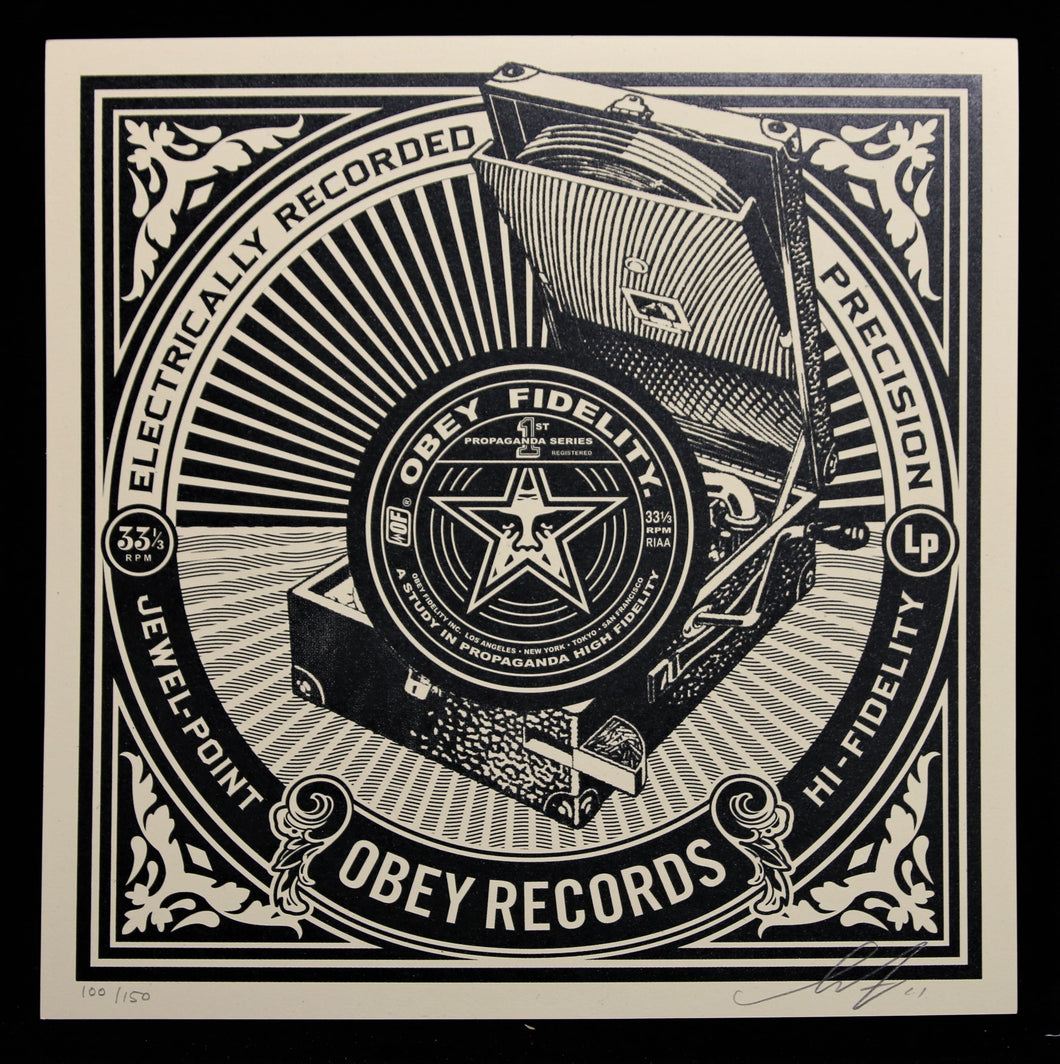 SHEPARD FAIREY Party At Moontower 2011 - Jewel Point - Signed Screenprint