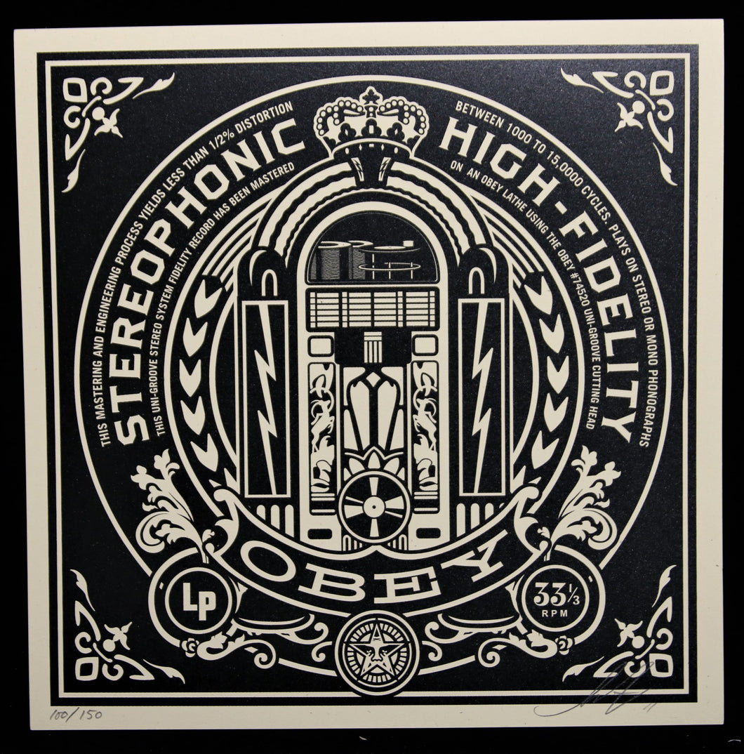 SHEPARD FAIREY Party At Moontower 2011 - Jukebox - Signed Screenprint