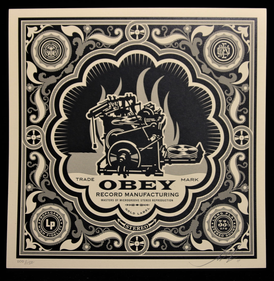 SHEPARD FAIREY Party At Moontower 2011 - Printing Press - Signed Screenprint